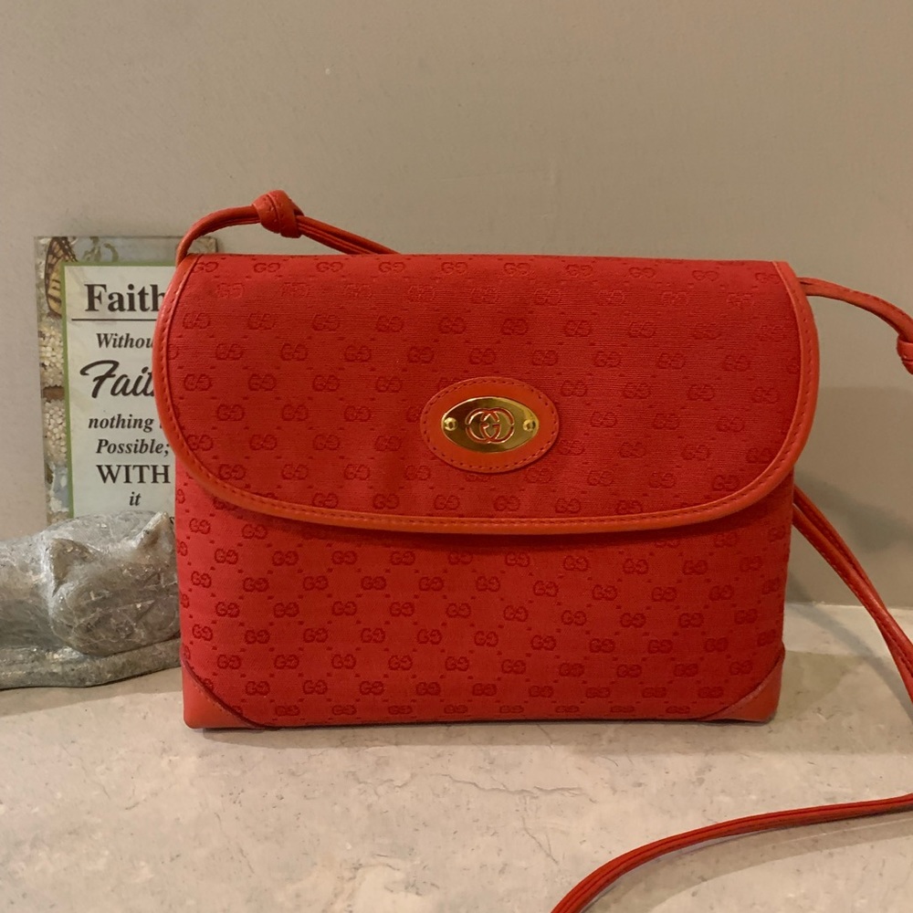 *RARE* Vintage Red Gucci (micro monogram)